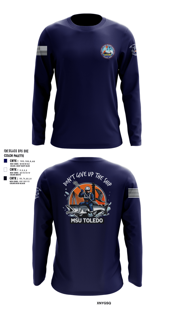 Long Sleeve Performance Shirt, MSU Toledo, Coast Guard, Teamtime, Team time, sublimation, custom sports apparel, team uniforms, spirit wear, spiritwear, sports uniforms, custom shirts, team store, custom team store, fundraiser sports, apparel fundraiser