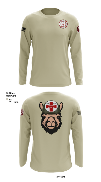 Alpha Company, WBAMC 94187438 Long Sleeve Performance Shirt - 6