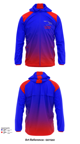 Windbreaker, Ellinwood Middle School Wrestling, Wrestling, Teamtime, Team time, sublimation, custom sports apparel, team uniforms, spirit wear, spiritwear, sports uniforms, custom shirts, team store, custom team store, fundraiser sports, apparel fundraiser