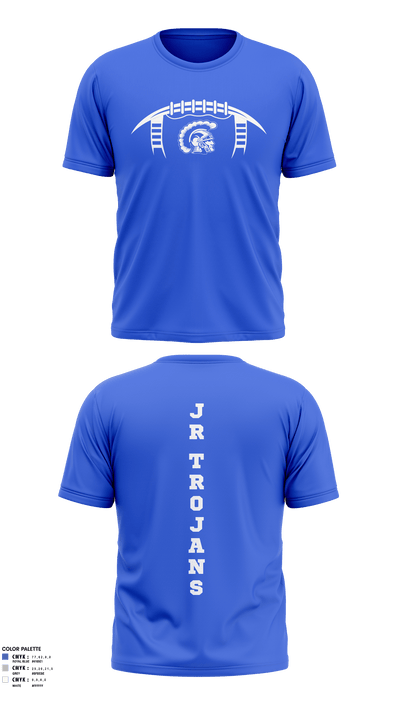 Orland Jr Trojans Football 79293862 Short Sleeve Performance Shirt - 7