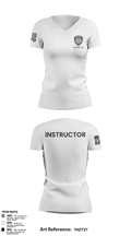 Richmond Police Instructors 34175667 Women's Short Sleeve V-neck Shirt - 8