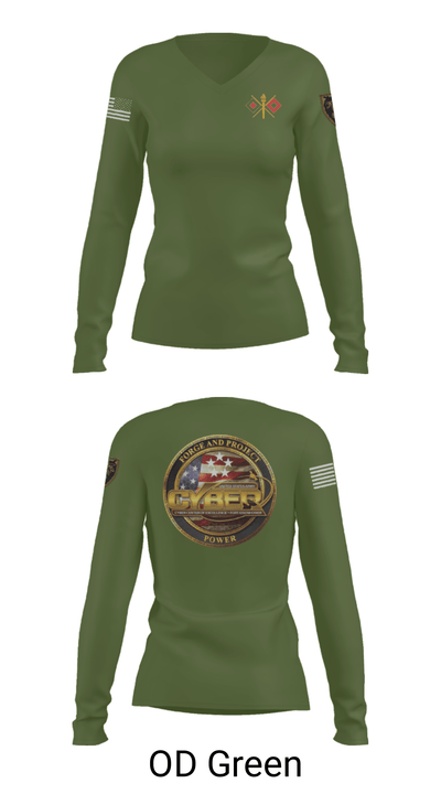 D 551 78259560 Women's Long Sleeve V-neck Shirt - 40