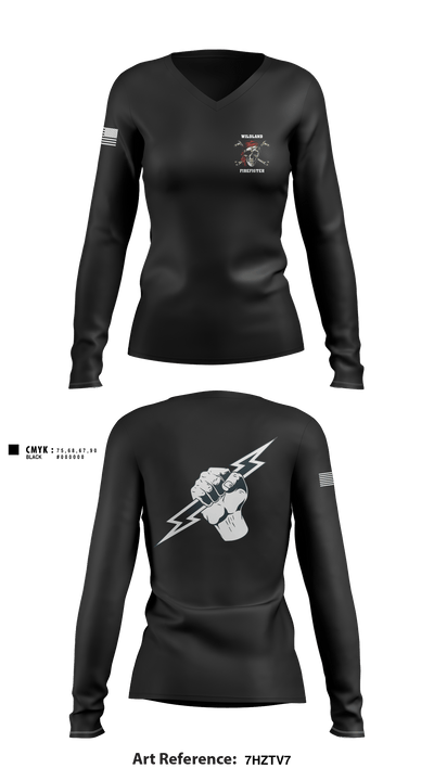 Park Service 77487353 Women's Long Sleeve V-neck Shirt - 1