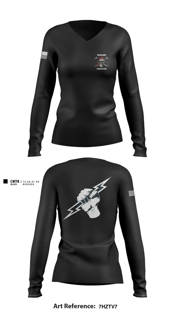 Women's Long Sleeve Vneck Shirt, Park Service, Fire Department, Teamtime, Team time, sublimation, custom sports apparel, team uniforms, spirit wear, spiritwear, sports uniforms, custom shirts, team store, custom team store, fundraiser sports, apparel fundraiser