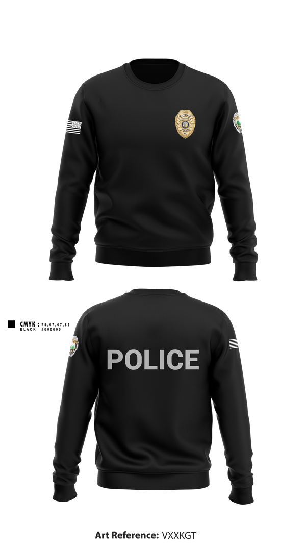 Crew Neck Sweatshirt, TAYLORSVILLE POLICE, Police, Teamtime, Team time, sublimation, custom sports apparel, team uniforms, spirit wear, spiritwear, sports uniforms, custom shirts, team store, custom team store, fundraiser sports, apparel fundraiser