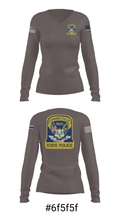 Connecticut State Police 53595968 Women's Long Sleeve V-neck Shirt - 37