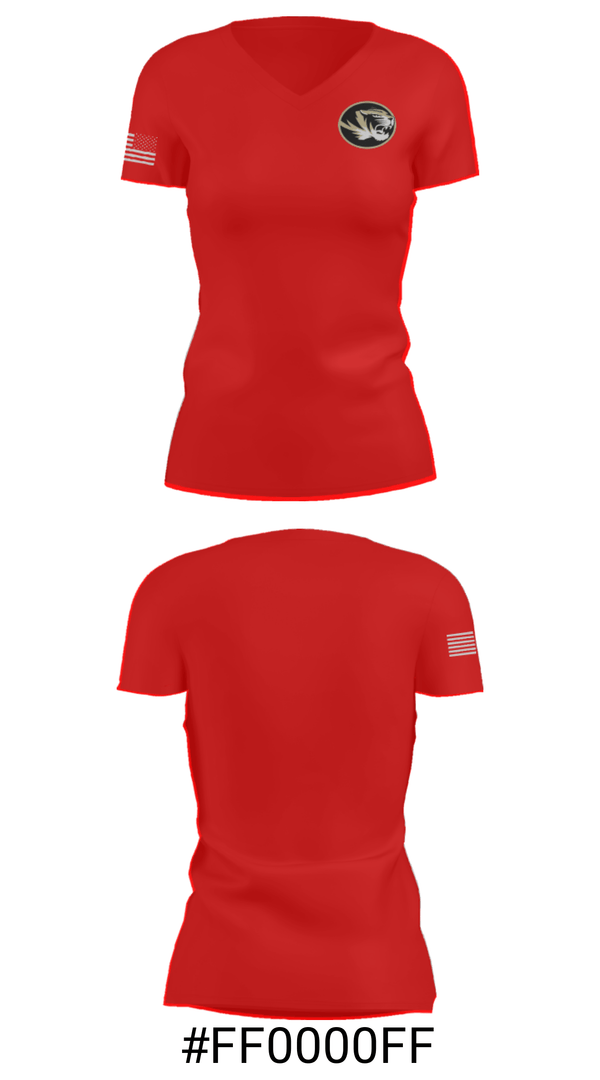 Women's Short Sleeve Vneck Shirt, Harry S Truman High School Cheer, Cheer, Teamtime, Team time, sublimation, custom sports apparel, team uniforms, spirit wear, spiritwear, sports uniforms, custom shirts, team store, custom team store, fundraiser sports, apparel fundraiser