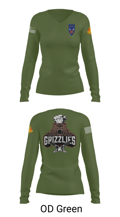 626 Field Feeding Company 43202804 Women's Long Sleeve V-neck Shirt - 39