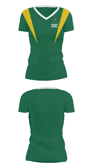 Women's Short Sleeve Vneck Shirt, Bunn High School Swimming, Swimming, Teamtime, Team time, sublimation, custom sports apparel, team uniforms, spirit wear, spiritwear, sports uniforms, custom shirts, team store, custom team store, fundraiser sports, apparel fundraiser