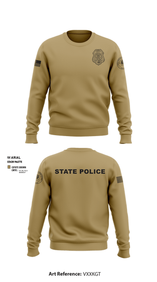 Crew Neck Sweatshirt, , Police, Teamtime, Team time, sublimation, custom sports apparel, team uniforms, spirit wear, spiritwear, sports uniforms, custom shirts, team store, custom team store, fundraiser sports, apparel fundraiser