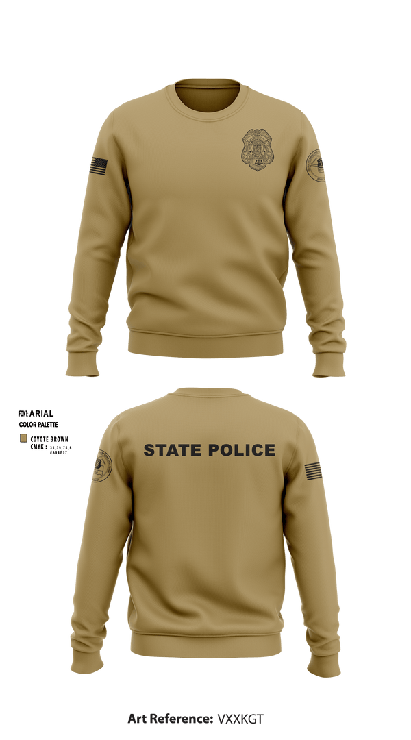 Crew Neck Sweatshirt, , Police, Teamtime, Team time, sublimation, custom sports apparel, team uniforms, spirit wear, spiritwear, sports uniforms, custom shirts, team store, custom team store, fundraiser sports, apparel fundraiser