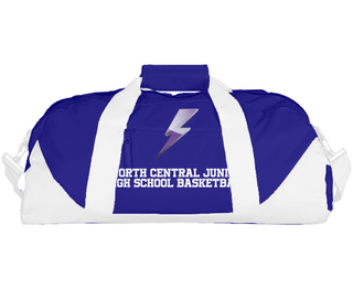 Duffle Bag, North Central Junior High School Basketball, Men's Basketball, Teamtime, Team time, sublimation, custom sports apparel, team uniforms, spirit wear, spiritwear, sports uniforms, custom shirts, team store, custom team store, fundraiser sports, apparel fundraiser