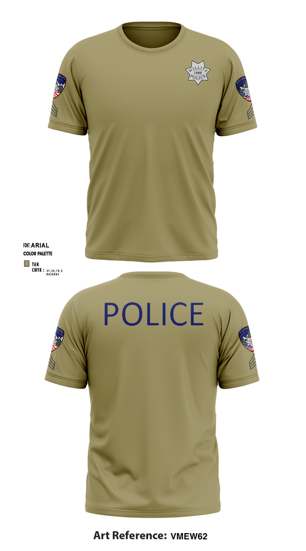 Short Sleeve Performance Shirt, Willits Little Lake JRTF, Police, Teamtime, Team time, sublimation, custom sports apparel, team uniforms, spirit wear, spiritwear, sports uniforms, custom shirts, team store, custom team store, fundraiser sports, apparel fundraiser