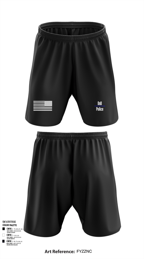 Athletic Shorts With Pockets, DoD Police, Police, Teamtime, Team time, sublimation, custom sports apparel, team uniforms, spirit wear, spiritwear, sports uniforms, custom shirts, team store, custom team store, fundraiser sports, apparel fundraiser