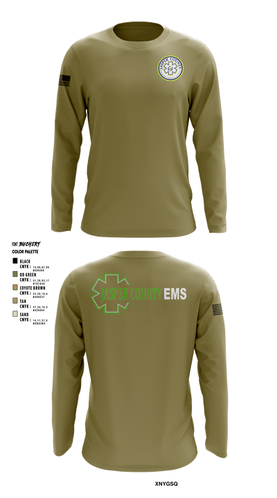 Jasper County EMS 69252235 Long Sleeve Performance Shirt - 4