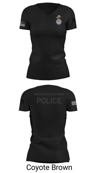 Women's Short Sleeve Vneck Shirt, , Air Force, Teamtime, Team time, sublimation, custom sports apparel, team uniforms, spirit wear, spiritwear, sports uniforms, custom shirts, team store, custom team store, fundraiser sports, apparel fundraiser