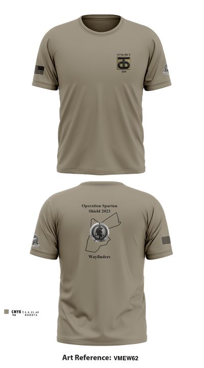 327th MCT 96493981 Short Sleeve Performance Shirt - 1