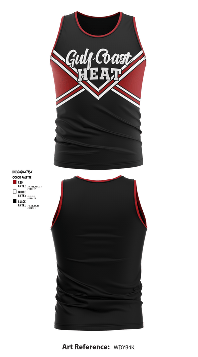 Gulf Coast Heat Cheer 61214724 Tank Top - 4