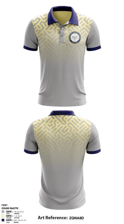Brooklane Baptist Academy 45787278 Short Sleeve Performance Polo - 1