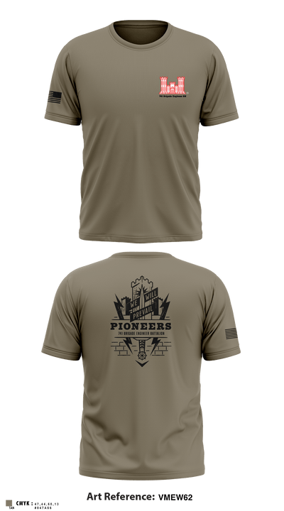 741 Brigade Engineer BN 61958018 Short Sleeve Performance Shirt - 2