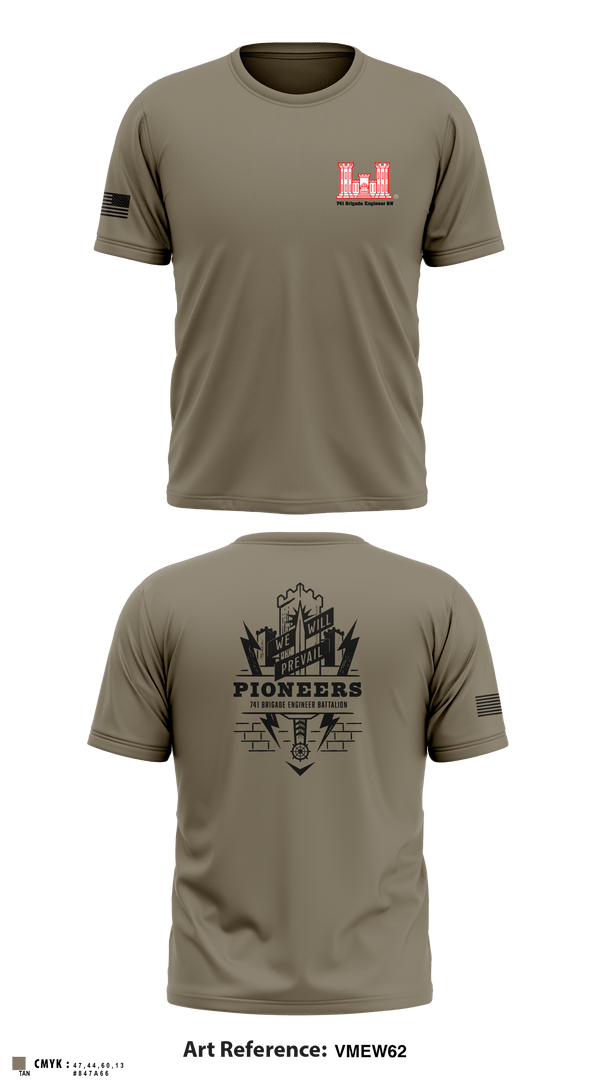 Short Sleeve Performance Shirt, 741 Brigade Engineer BN, , Teamtime, Team time, sublimation, custom sports apparel, team uniforms, spirit wear, spiritwear, sports uniforms, custom shirts, team store, custom team store, fundraiser sports, apparel fundraiser