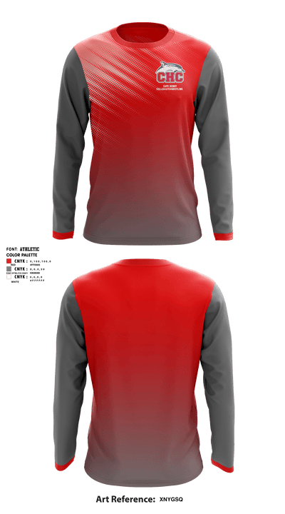 Cape Henry Collegiate Upper School Wrestling 8032098 Long Sleeve Rash Guard Shirt - 1