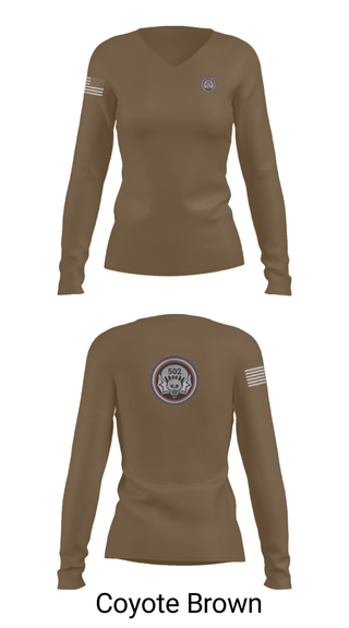 Women's Long Sleeve Vneck Shirt, , Army, Teamtime, Team time, sublimation, custom sports apparel, team uniforms, spirit wear, spiritwear, sports uniforms, custom shirts, team store, custom team store, fundraiser sports, apparel fundraiser
