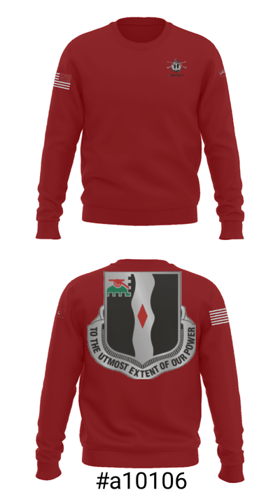 3rd Battalion 60th infantry Regiment River Raiders 94205182 Crew Neck Sweatshirt - 2