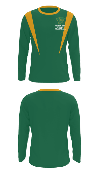 Peoria High School Volleyball 61995276 Long Sleeve Performance Shirt - 17