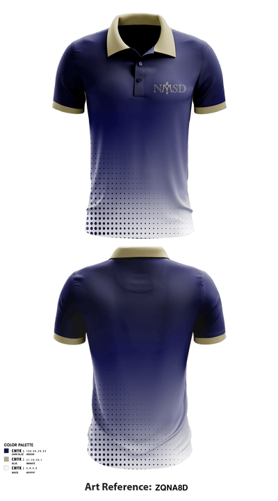 Navy Swimming and Diving 80222264 Short Sleeve Performance Polo - 2