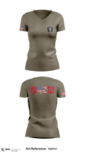 Boston Fire Department Engine-42 59280094 Women's Short Sleeve V-neck Shirt - 2