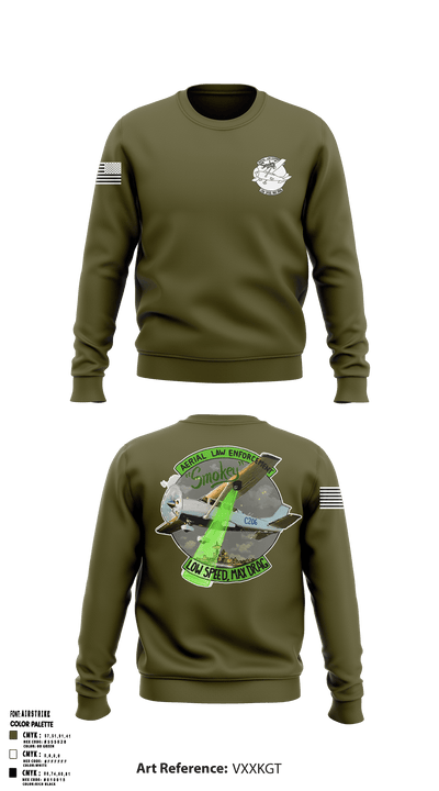 Washington State Patrol Aviation 88282662 Crew Neck Sweatshirt - 52