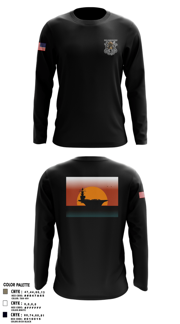 Long Sleeve Performance Shirt, USS Retirement, Navy, Teamtime, Team time, sublimation, custom sports apparel, team uniforms, spirit wear, spiritwear, sports uniforms, custom shirts, team store, custom team store, fundraiser sports, apparel fundraiser