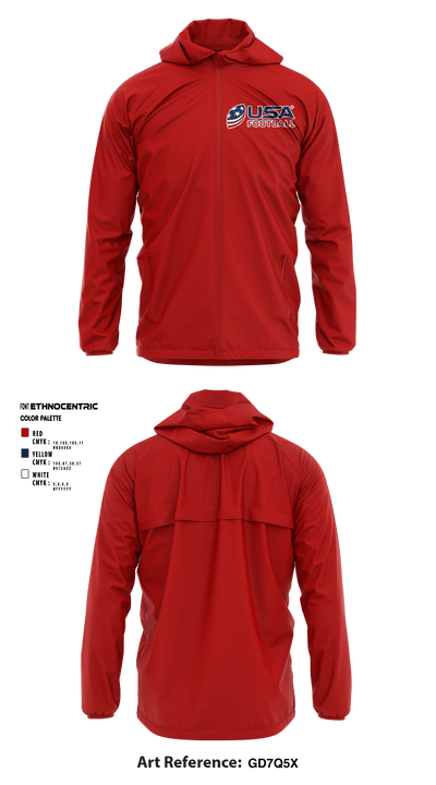 Copperas Chiefs 93621258 Windbreaker - 2