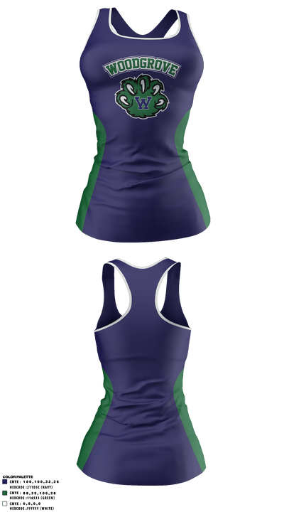 Woodgrove High School Cheer 34259448 Tank Top - 1