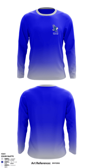 Long Sleeve Rash Guard Shirt, Los Altos High School Wrestling, Wrestling, Teamtime, Team time, sublimation, custom sports apparel, team uniforms, spirit wear, spiritwear, sports uniforms, custom shirts, team store, custom team store, fundraiser sports, apparel fundraiser
