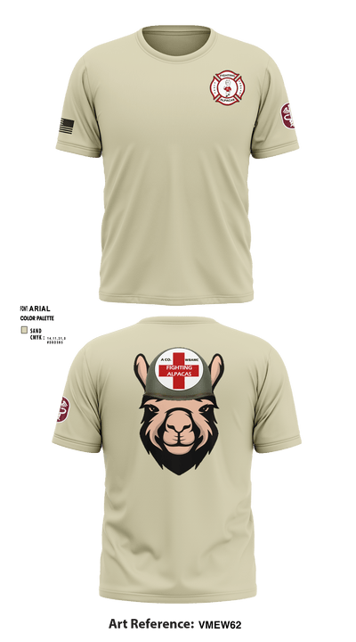 Alpha Company, WBAMC 94187438 Short Sleeve Performance Shirt - 6