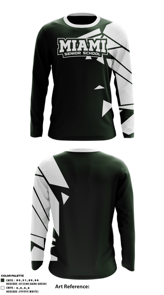 Long Sleeve Performance Shirt, Miami Senior High School, Spirit Store, Teamtime, Team time, sublimation, custom sports apparel, team uniforms, spirit wear, spiritwear, sports uniforms, custom shirts, team store, custom team store, fundraiser sports, apparel fundraiser