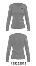 Grays Harbor College Golf 52789245 Women's Long Sleeve V-neck Shirt - 34