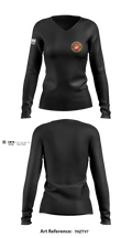 3rd Battalion 6th Marines Kilo Company 45058501 Women's Long Sleeve V-neck Shirt - 1
