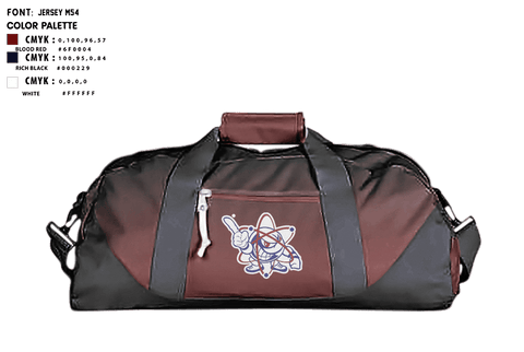 Duffle Bag, Utica Academy of Science Charter School Soccer, Men's Soccer, Teamtime, Team time, sublimation, custom sports apparel, team uniforms, spirit wear, spiritwear, sports uniforms, custom shirts, team store, custom team store, fundraiser sports, apparel fundraiser