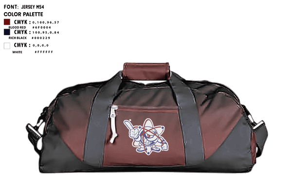 Duffle Bag, Utica Academy of Science Charter School Soccer, Men's Soccer, Teamtime, Team time, sublimation, custom sports apparel, team uniforms, spirit wear, spiritwear, sports uniforms, custom shirts, team store, custom team store, fundraiser sports, apparel fundraiser