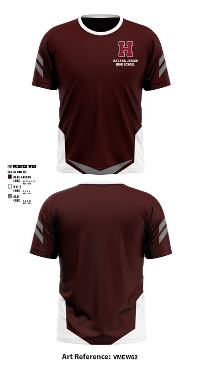 Havana Junior High School 76387638 Short Sleeve Performance Shirt - 1