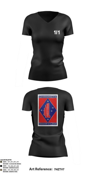 Women's Long Sleeve Vneck Shirt, V1/1, Marines, Teamtime, Team time, sublimation, custom sports apparel, team uniforms, spirit wear, spiritwear, sports uniforms, custom shirts, team store, custom team store, fundraiser sports, apparel fundraiser