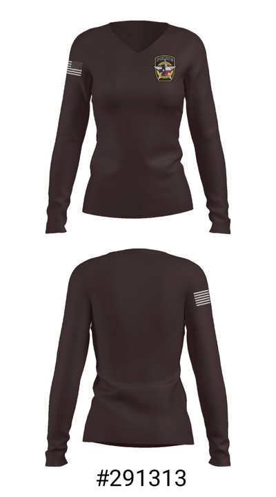 Jacksboro Police Department 19640406 Women's Long Sleeve V-neck Shirt - 37