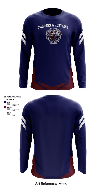 Scripps Ranch High School Wrestling 71222624 Long Sleeve Performance Shirt - 3