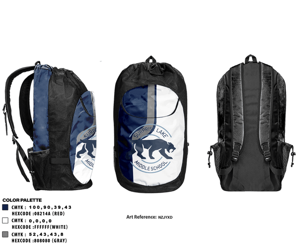 Gear Bag, Surprise Lake Middle School Wrestling, Wrestling, Teamtime, Team time, sublimation, custom sports apparel, team uniforms, spirit wear, spiritwear, sports uniforms, custom shirts, team store, custom team store, fundraiser sports, apparel fundraiser
