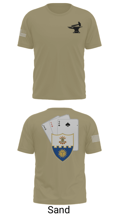 Anvil company, 2-22 Infantry 69124042 Short Sleeve Performance Shirt - 36