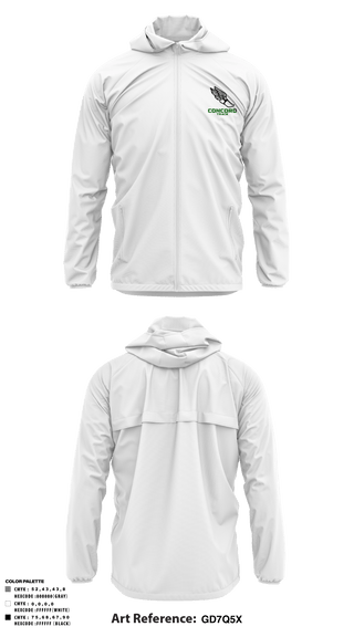 Windbreaker, Concord High School Track, Cross Country, Teamtime, Team time, sublimation, custom sports apparel, team uniforms, spirit wear, spiritwear, sports uniforms, custom shirts, team store, custom team store, fundraiser sports, apparel fundraiser