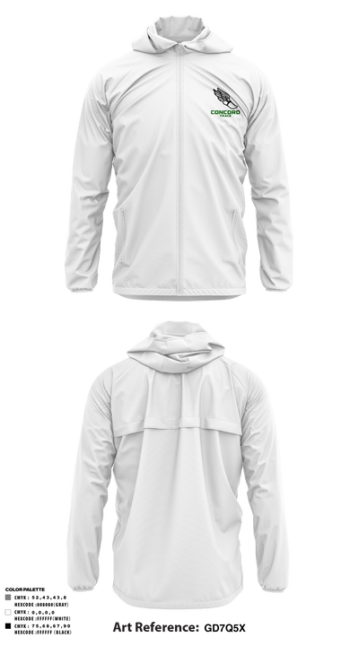 Concord High School Track 53059740 Windbreaker - 5
